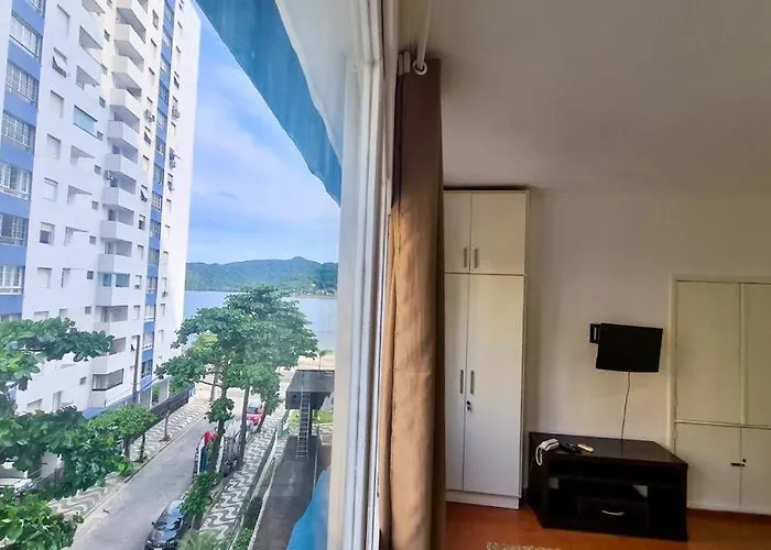 Apartamento Sao Vicente De Frente Para Praia